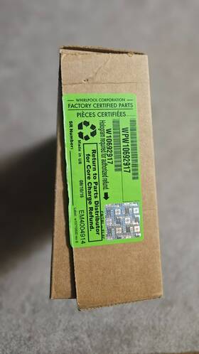 Wpw10692917 Whirlpool New Open Box Range Control