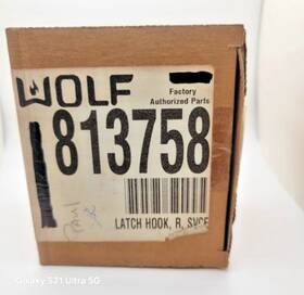 00813758 Wolf 813758 Latch Hook Right Genuine Oem Replacement Part For Appliances