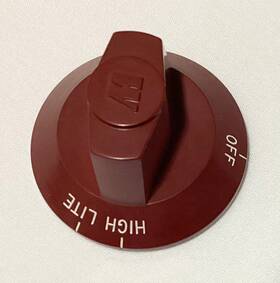 801306 Wolf Red Classic Charbroiler / French Top Control Knob Part # Range Stove