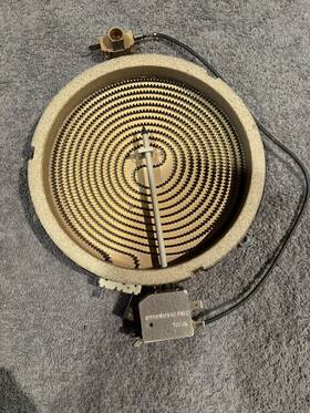 819247 Wolf 801861 Ct36e/s Cooktop 1500w Heating Element Used Tested Very Good