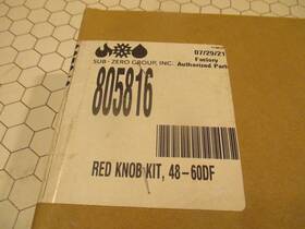 805816 Wolf Subzero Red Knob Set Of 11 Knobs