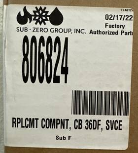 806824 Wolf Range Control Board
