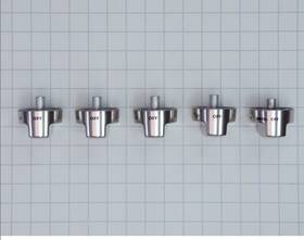 821181 Wolf 30 Inch Gr Gas Range Stainless Steel Knob Kit