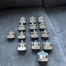 821184 Wolf 821183 Range Oven Brushed Stainless Knob Set 14 Pcs For 48 Inch /60 Gas Stove
