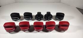 Kip-5j42 Wolf Range Lot Of 10 Kip 5j42 Red And Black Oven Control Knobs Replacements