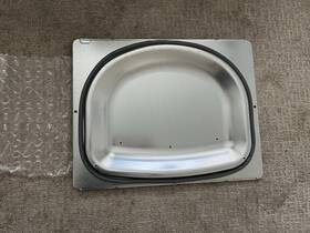 D510163wp Wp Door For Commercial Dryer / Liner Seal And Grill Silver Black M