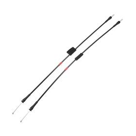 A22051000ux0159 X Autohaux Left &amp Right Rear Door Lower Latch Cables For Ford F-series 1997-2003