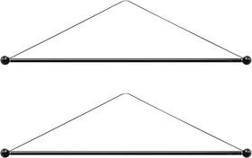 Bh01 Yandood Banner Hanger Garden Flag Hangers Multifunctional Wall Hanging Rod 2 Pack 16 Inch