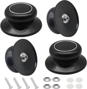 Yasdyri 744759594570 4 Pcs Pot Lid Top Replacement Knob Universal Handle Heat Resistant