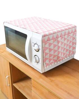 Et00184 Yetoome Microwave Oven Cover Dustproof Cotton Machine Protector Pink