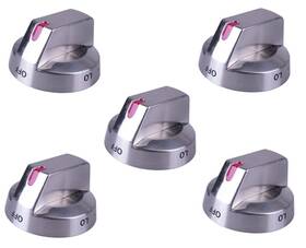 Xa.yy.305 Zaitoe 5-pack Top Burner Control Dial Knob Range Oven Replacement Stainless Steel Co