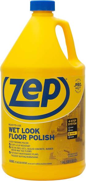 Zuwlff128 Zep 801593447087 Wet-look Floor Polish - 1 Gallon Long Lasting Shine