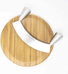 Jean-patrique Double-handled Mezzaluna Knife Cutting Board Set Stainless. Fixed Price $29.99.