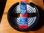 Qty. 2 Stanco Range Drip Pan Fits G.e./hotpoint Blk Porcelain On Steel Chro 8IN.. Fixed Price $13.99.