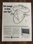 1955 General Electric Air Conditioner Print Ad Hot Enough Blow Your Top. Fixed Price $13.49.