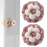 Tiesome 2 Pcs Cotton Door Knob Covers With Floral, Protector Red. Fixed Price $16.99.