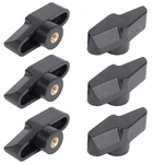 Recdec 6 Pack Microphone Stand Wing Knobs Replacement M4 Threaded Black. Fixed Price $9.83.
