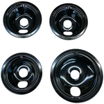 Black Porcelain Drip Tray, Pack, For Ge, (3) 6" WB31T10014, (1) 8" WB31T10015. Fixed Price $34.07.