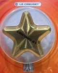 Lecreuset Gold Tone Star Replacement Knob Brushed Stainless Steel W/ Finish. Fixed Price $49.99.