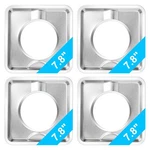 4PCS 7.8" Reusable Stainless Steel Square Gas Range Stove Drip Pans For WP786333. Fixed Price $13.28.