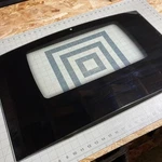 Jenn-air Oem Curved Oven Door Glass Black 74005618 29-3/4" X 17-1/2" #1. Fixed Price $199.95.
