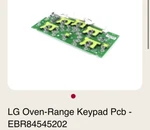 New** EBR84545202 Genuine Lg Power Control Board Assembly Keypad Oem. Fixed Price $167.49.