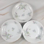 Antique Jean Pouyat Limoges France Salad Bowls 7.25" Floral Pastel Set Of 3. Fixed Price $39.99.