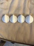 Set Of Ge KIP5F30 222D1140 White Knobs. Fixed Price $6.99.