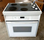 Whirlpool Drop-in Electric Range 30 In. Digital Oven / Manuel Cooktop White. Fixed Price $100.00.