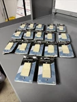 Lot Of 17 Ge 18234 Designer 3-WAY Rocker Switches 15A 120VAC Ivory. Fixed Price $29.99.