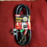 Range Stove Power Cord, Prime RD628204 3-POLE 4-WIRE Srdt 50A 125/250V 4FEET. Fixed Price $8.00.