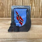 Norge Norwegian Pewter Viking Ship Photo Frame. Fixed Price $29.95.