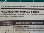 Whirlpool Duet - Washer Service Technician Manual Error Codes Sheet. Fixed Price $25.00.