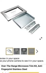 New Whirlpool MK2160AZ 30" Microwave Trim Kit Stainless Steel Finish Nib. Fixed Price $55.97.