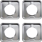 Made In The Usa SGP-400 Pack Chrome Square Gas Range Drip Pan Directly Repl. Fixed Price $30.10.