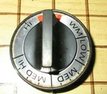 Range Burner Knob - Black WB3X5677, 2473, WB03X5677. Fixed Price $19.95.