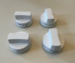 Whirlpool Gas Range Oven Knob (set Of 4) 8273279 8273281 8273280 (white). Fixed Price $20.00.
