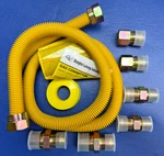 New 48 Inch Gas Hose With 6 Connectors And Fittings For Range Oven. Fixed Price $19.00.
