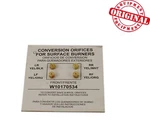 Whirlpool Original Genuine WPW10170534 Cooktop Conversion Kit. Fixed Price $42.98.
