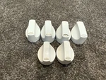 Genuine Kenmore Electric Slide-in Rang Knobs Part # 316121600(2) 316121809(4). Fixed Price $49.99.