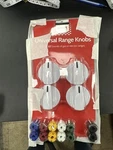 E-6. White Smart Choice Universal Range Stove Knobs Fits Most Models KNOBKIT4W. Fixed Price $12.99.