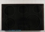 Black Glass Stove Electric Top 5 Burners Brand: G.e.. Fixed Price $750.00.