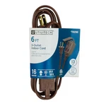 Utilitech 6-FT 16 / 2 Light Duty Prong Brown Indoor Extension Power Cord. Fixed Price $6.29.