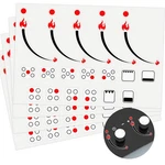 Flame Indicator Stickers For Stove Knobs - Oven Label Set, 2 Pack. Fixed Price $16.00.