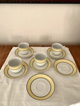Thun "berghoff" Czech Republic Porcelain Set 4 Coffee Cups With 6 Saucers. Fixed Price $47.00.