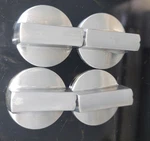 Set Of 4 Maytag Jennair Stainless Range Burner Knobs W10236136. Fixed Price $25.00.