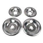 Whirlpool W10278125 Chrome Drip Pan Bowl Set (2X 6" & 8") Factory Certified. Fixed Price $19.99.