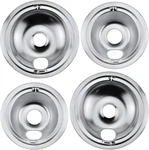 WB31T10010 WB31T10011 Chrome Range Drip Pans By - Electric Stove Fit. Fixed Price $26.99.