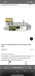 Gas Valve For Range Oven. Fixed Price $59.00.