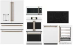 Cafe Kitchen With 4 Door French Refrigerator, 36" Cooktop & Double Oven. Fixed Price $17109.00.